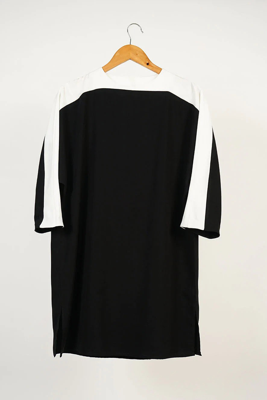 Black Viscose Rayon Party Wear Set
